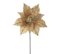 Gold Artificial Poinsettia Flower, 30 cm