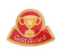 Gold Award Enamel Badge 10 Pack