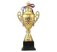 Gold Award Trophy Cups, 37CM Large Winner Trophy, Metal Match Trophy for Sport Tournaments Ceremonies Parties Sports Competitive