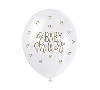Gold Baby Shower Latex Balloons (30cm) Pack of 5 - Charming Decor for Celebration