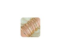 Gold Bangle Bracelet for Women, Gold Stackable Bangle Bracelet Indian Bangles Stacking Bracelets Bangles Indian Jewellery for Women Teen Girls (Golden Set 3-12PCS)