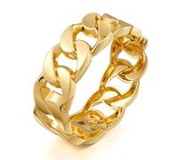 Gold Bangle Bracelets for Women Chain Hinge Cuff Bangles Fashion Chunky Elastic Bracelet for Teen Gifts for Her