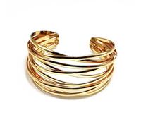 Gold Bangles for Women Chunky Gold Bracelet Cuff Bracelets Non Tarnish Statement Trendy Jewelry Gifts