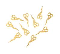 Gold Bat Scissors 10 Pcs for 1/12 Dollhouse Decor | Handmade metal, miniature size