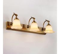 Gold Bathroom Wall Lamp Metal Vanity Wall Light,Glass Shade Wall Sconce,Bathroom Light Fixtures Over Mirror,Wall Mounted Lamp for Bedroom Living Room Study Room Dining Room Stairs Porch Hall(3