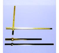 Gold Baton Clock Hands to fit UTS Clock Movements (EF Euro Fitting Euroshaft) (140mm Baton Metal)