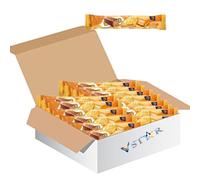 Gold Billions Chocolate Wafer Variety Bar PMP 39g - Golden Caramel, Chocolate & Hazelnut Wafer Bars - MVit (24 x Bars, Golden Caramel Wafer)