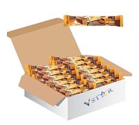 Gold Billions Chocolate Wafer Variety Bar PMP 39g - Golden Caramel, Chocolate & Hazelnut Wafer Bars - MVit (24 x Bars, Chocolate & Hazelnut Wafer)