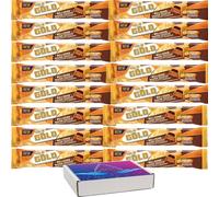 Gold Billions Wafer Chocolate & Hazelnut Bar 39g With Gift Box - Layers of Crisp Wafer & Cream Filling - mct (24 x Bars (Full Box))