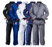 Gold BJJ Aeroweave Jiu Jitsu Gi - Ultra Lightweight BJJ Gi - Preshrunk Brazilian Jiu Jitsu Uniform for Men