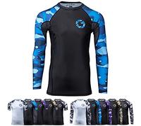 Gold BJJ Jiu Jitsu Rashguard - Camo Rash Guard Compression Shirt for No-Gi, Gi, & MMA (Long Sleeve & Short Sleeve Available)