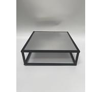 Gold/Black Metallic Square and Rectangle Cake Separator - Metallic Cake Stand, Cake spacers (C, Black)