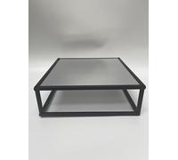 Gold/Black Metallic Square and Rectangle Cake Separator - Metallic Cake Stand, Cake spacers (E, Black)