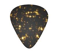 Gold Black The guitar pick, for acoustic, electric, bass guitars - natural touch, 12 pack, multi-color.