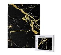 Gold Black Wallpaper Printed,500 Pieces Wooden Jigsaw Family Game Jigsaw Puzzles for Adults Teens