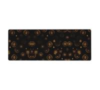 Gold Black Wallpapers Desk Protector Mat, Extra Large and Durable Desk Pad with Non-Slip Backing for Home Office Use