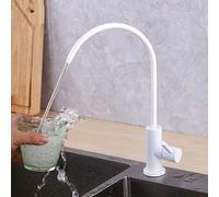 Gold/Black/White 3 Colors Luxury Single Tap for Cold Water Single Hole Faucets for Drinking Water for Sink Faucets Vessel Faucet (White A)