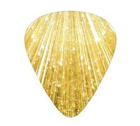 Gold Bling 12 Pcs Guitar Picks, 3 Thickness Includes 0.46mm, 0.71mm, 0.96mm, With Organizer Storage Box
