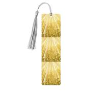 Gold Bling Printing 5 Pieces Wooden Bookmark for Men Women Cool Bookmarks Craft Book Marks for Reading Book Lovers