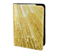 Gold Bling Printing Passport Holder, Travel Essentials,Card And Passport Anti Theft Wallet,Sized To Fit All Standard Passports