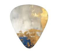 Gold Blue White Print Organizer Storage Box Different Thickness Guitar Picks For Acoustic Guitar