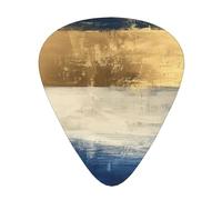 Gold Blue White Print Organizer Storage Box Different Thickness Guitar Picks For Acoustic Guitar