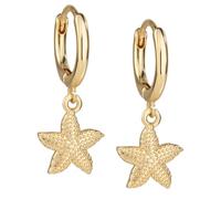 Gold Boho Starfish Drop Earrings - Ocean Hoop Statement Earrings for Women - Beach Summer Birthday Gift Trendy Jewelry Accessories