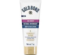 Gold Bond Age Renew Retinol Overnight Body & Face Lotion, with Retinol & Peptide Complex, 7 oz.