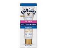 Gold Bond Dark Spot Minimizing Body Cream, 2 Ounce, Moisturizes and Exfoliates Skin to Help Minimize the Appearance of Age and Sun-Damage Dark Spots on Hands, Arms, Neck, and Chest