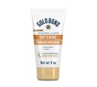 Gold Bond Ultimate Softening Foot Cream with Shea Butter, 4 Ounce, Leaves Rough, Dry, Calloused Feet, Heels, and Soles Feeling Smoother and Softer, Includes Vitamins A, C, E, and Silk Amino Acids