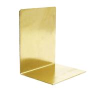 Gold Bookends Brass Book Ends Sturdy Book Stoppers 3.9x3.1x4.8 Inch Hold Books For Desk Bookshelf Room Decorative Bookends