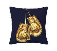 Gold Boxing Gloves,Pillow Cover, Decorative Throw Pillowcase Corduroy Cushion Covers for Bedroom Sofa,16 in