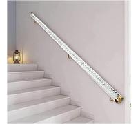 Gold Bracket Acrylic il for Indoor Stairs Clear Lucite Stair Banister Wall Mounted Grab Bar for Hallways Easy Install Barrier Free Railing