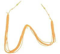 Gold Braided Aiguillette Cord for Uniform Cosplay Costume Decoration | Lightweight Plastic and Rope Construction, Vintage Shoulder Design with Pendant, Suitable for Blazers, Epaulets, Ceremonies