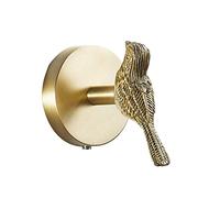 Gold Brass Animal Hook Coat Hook Solid Brass Back Door Hook for Kitchen and Bathroom Towel Rack (Bird)