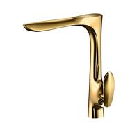 Gold Brass Hot and Cold Single Lever German Technology Bathroom Basin Faucet,tap (Color : Yellow)