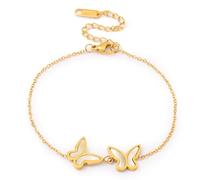 Gold Butterfly Hand Chain Bracelet for Women-Designer Bracelets for Women Mother Daughter Birthday Anniversary