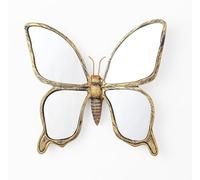 Gold Butterfly Wall Mirrors - Gold, Handmade, Resin Insects Glass Wall Decor, Perfect for Victorian and European Themed Homes (Butterfly)