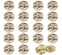 Gold Buttons,Fashion Gold Metal Buttons,Irregular Shape,for Sewing,Vintage,Zinc Alloy,for Cardigans,Blazer,Coats & DIY Crafts,20Pcs