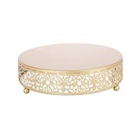 Gold Cake Stand metal Cupcake Display Stand Glossy Metallic Finish Holder for Wedding Birthday Afternoon Tea L 11.8 In, cake holder