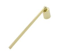 Gold Candle Snuffer Stainless Steel Candle Extinguisher with Long Handle Wick Snuffer Tool Candle Snuffer for All Candles Candle Accessories for Home Decor Jar Pillar Candles Smoke Free Extinguishing