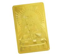 Gold Card of the God of Wealth, Be-fed, Traditional Chinese Gold Card to Collect - for Men and Women, Card Decoration