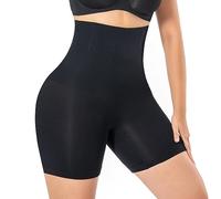 GOLD CARP Shapewear Women High Waist Tummy Control Body Shaper Panties Butt Lifter Seamless Thigh Slimming Underwear Stretchy Boy Shorts Legging Knickers 1pc-Black M UK8-12