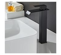 Gold Cascade Faucet for Black Sink Bathroom Bridge Mixer Tap Kitchen Sink Faucet Luxury Waterfall Design Modern Bathroom and Kitchen Accessories