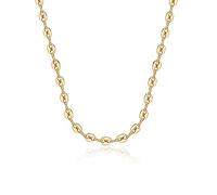 Gold Chain Necklaces for Women 14K Gold Plated Dainty Paperclip Chain Cuban Link Chain Lock Pendant Coffee Bean Rope Chain Gold Necklace for Women Chunky Chain Necklace Jewelry Gifts Metal not known