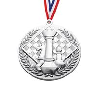 Gold Chess Awards - Premium Embossed Medals, Tri-Color Neck Strap, Recognition Prizes For Grandmasters | Long Lasting Zinc Alloy, Commemorative Keepsake For Kids Chess Matches, Events, Learning Camps