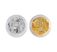 Gold Chip Glitter Flakes Sequins for Nails Chrome Powder Irregular Aluminum Foil Winter Manicure Nail Art Decorations Silver Wraps Tin Stickers Metallic Accessories