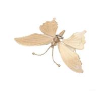 Gold Christmas Tree Ornament 25x15cm Elegant Table Decoration Design | Multiple color choices gold silver red for rosy Lightweight for Christmas tree and tabletop festive display