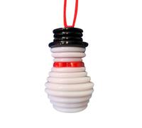 Gold Christmas Tree Ornaments - DIY Snowman Craft Kit with Sewing Supplies