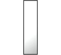GOLD&CHROME UNIQUE DESIGN Large Rectangular Wall Mirror with Powder-Coated Aluminium Frame Full Length Wall Decorations Modern Black 120 x 60 cm 2 cm Deep